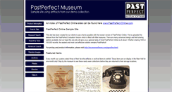 Desktop Screenshot of pastperfectonline.com